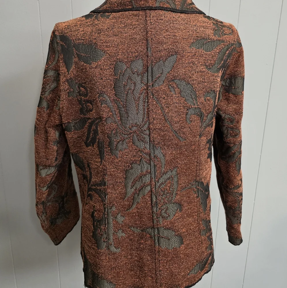 Parsley & Sage Tapestry Reversible Boho Art Blazer Jacket - Picture 8 of 14